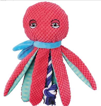 Picture of Recycled octopus plush toy for dogs